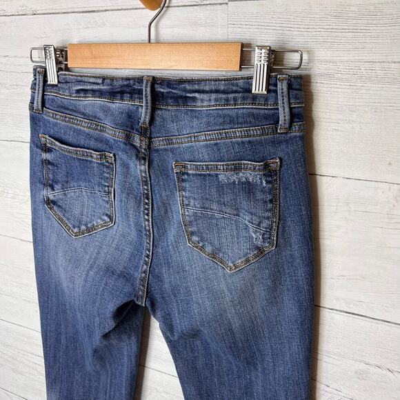 Driftwood Jeans Womens Size W27XL31 Classic Fit Medium Wash Distressed Raw Hem - Picture 15 of 16